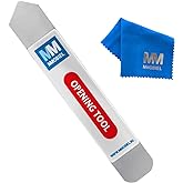 MMOBIEL Ultra-Thin Professional Stainless Steel Spudger Pry Repair Opening Tool with Rubber Grip Handle