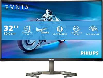 Philips Evnia 32 Inch FHD Curved Gaming Monitor 240Hz 0.5ms VA
