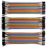 XINYUWIN 120pcs Multicolored Dupont Wire 40pin Male to Female, 40pin Male to Male, 40pin Female to Female Breadboard Jumper Wires Ribbon Cables Kit for arduino/DIY/Raspberry Pi 2 3