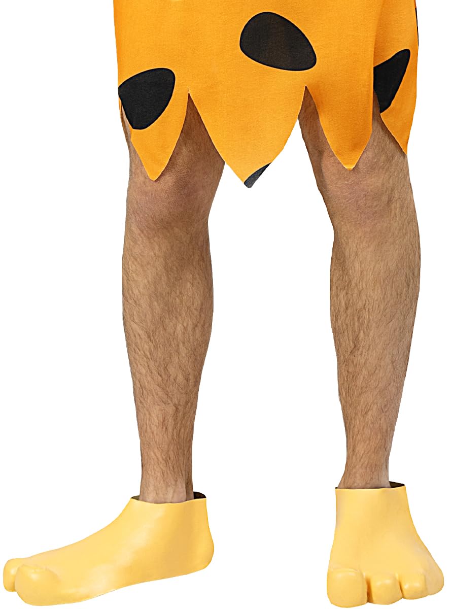 Funidelia | The Flintstones Boot Covers for men and women The Flintstones, Cartoons, Caveman - Accessories for adults, fancy dress costumes & props for Halloween, carnival & parties - Beige
