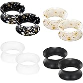 Lcolyoli 00 Gauges Silicone Gauges 00g Plaus 0g Gauges for Ears 0 Gauge Earrings Flexible Ear Tunnels Plugs Stretchers Expander Double Flared Flesh Ear Piercing Jewelry for Women Men