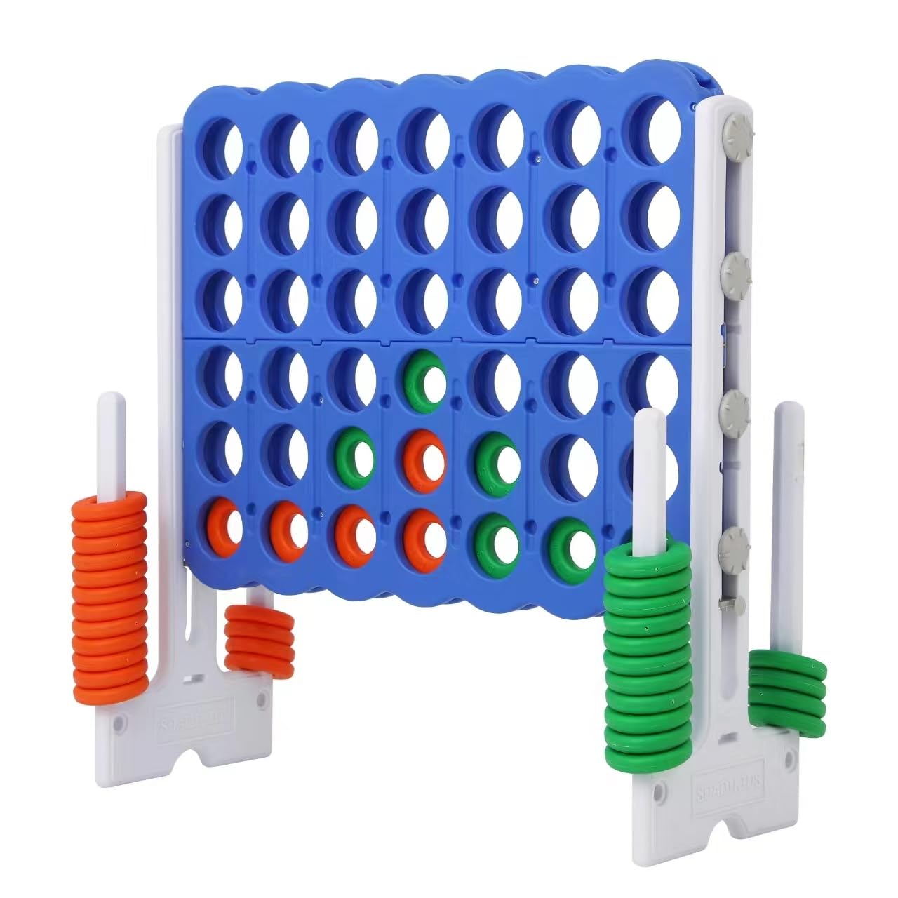 Giant 4 Connect in a Row Game, Height Adjustable Jumbo Yard Games for ...
