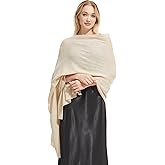 Ohyiian Luxury Cashmere Shawl and Wrap for Women, All-Season Pashmina Scarf Travel Blanket Large Cashmere Wool Blend Shawl