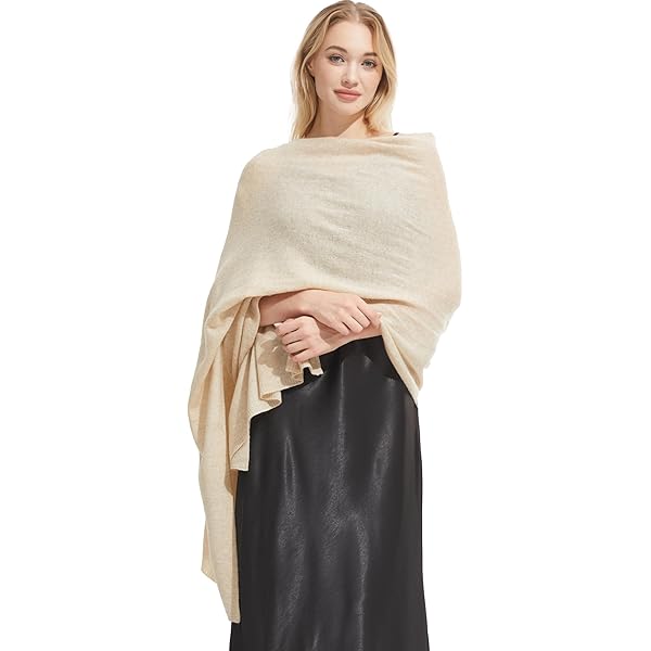 RYYOYY Luxury 100% Cashmere Wrap Soft Scarf Stole Knitted Shawl