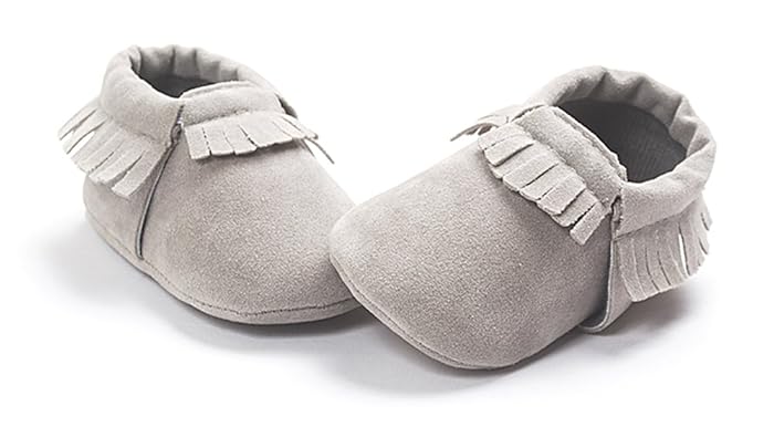 Image 7 - Kuner Baby Boys Girls Tassel Soft Soled Non-Slip Crib Shoes Moccasins First Walkers