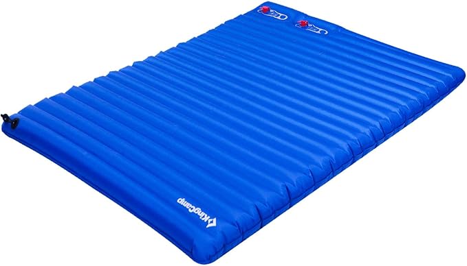 KingCamp Deluxe Inflatable Double Camping Air Mat 10cm Thick Extra Large Sleeping Mat for Home 