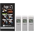 Ambient Weather WS-2801-X3 Advanced Wireless Color Forecast Station w/ 3 Remote Sensors