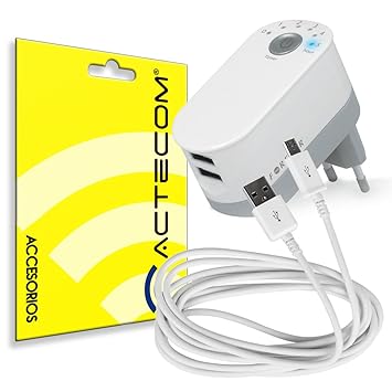 Cable Micro Usb Casa Movil Tablet Actecom Cargador N Enchufe