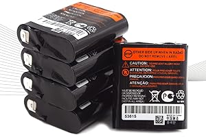 elxjar (5-Pack) 3.6V 1000mAh Rechargeable Batteries Replacement for Motorola 53615 KEBT-071A KEBT-071B KEBT-071C KEBT-071D Talkabout 5950 T4800 T4900 T5000 T5800 T9500R Two-Way Radio