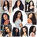 VRVOGUE Brazilian Deep Wave 13X4 ear to Ear Free Part Lace Frontal Closure 100% Unprocessed Brazilian Virgin Human Hair Natural Color (16 free lace frontal)