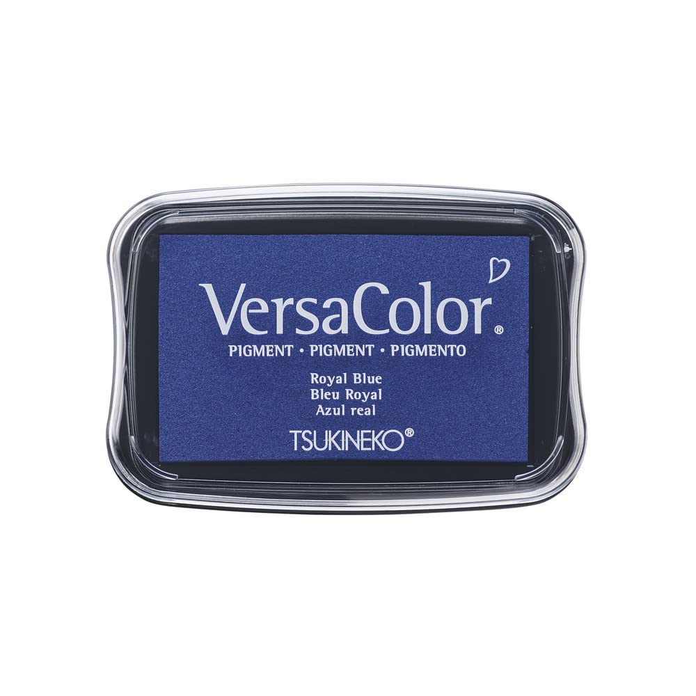 Rayher Plastic Hobby Versa Color Ink Stamp Pad, 9.4 x 6.6 x 2 cm, Plastic, royal blue, 9.4 x 6.6 x 2 cm