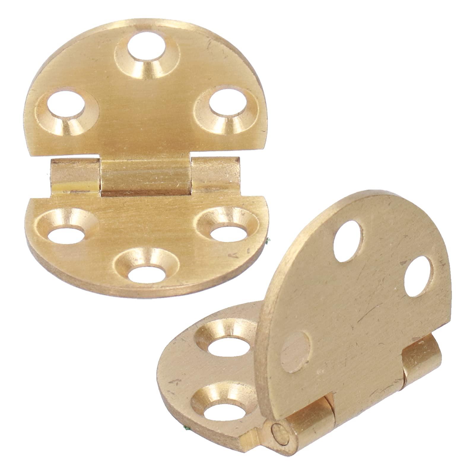 Cupboard Hinges, 180 Degree Hinge, Cabinet Hinges 2PCS Copper Hinge Mini Flap Hinge Flip Top Hinge Small Hinge with Mounting Screw for Cabinet Table Doors Drawer