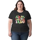 Dabon Christmas Plus Size Shirts for Women in My Christmas Era T-Shirts Xmas Holiday Tee Tops