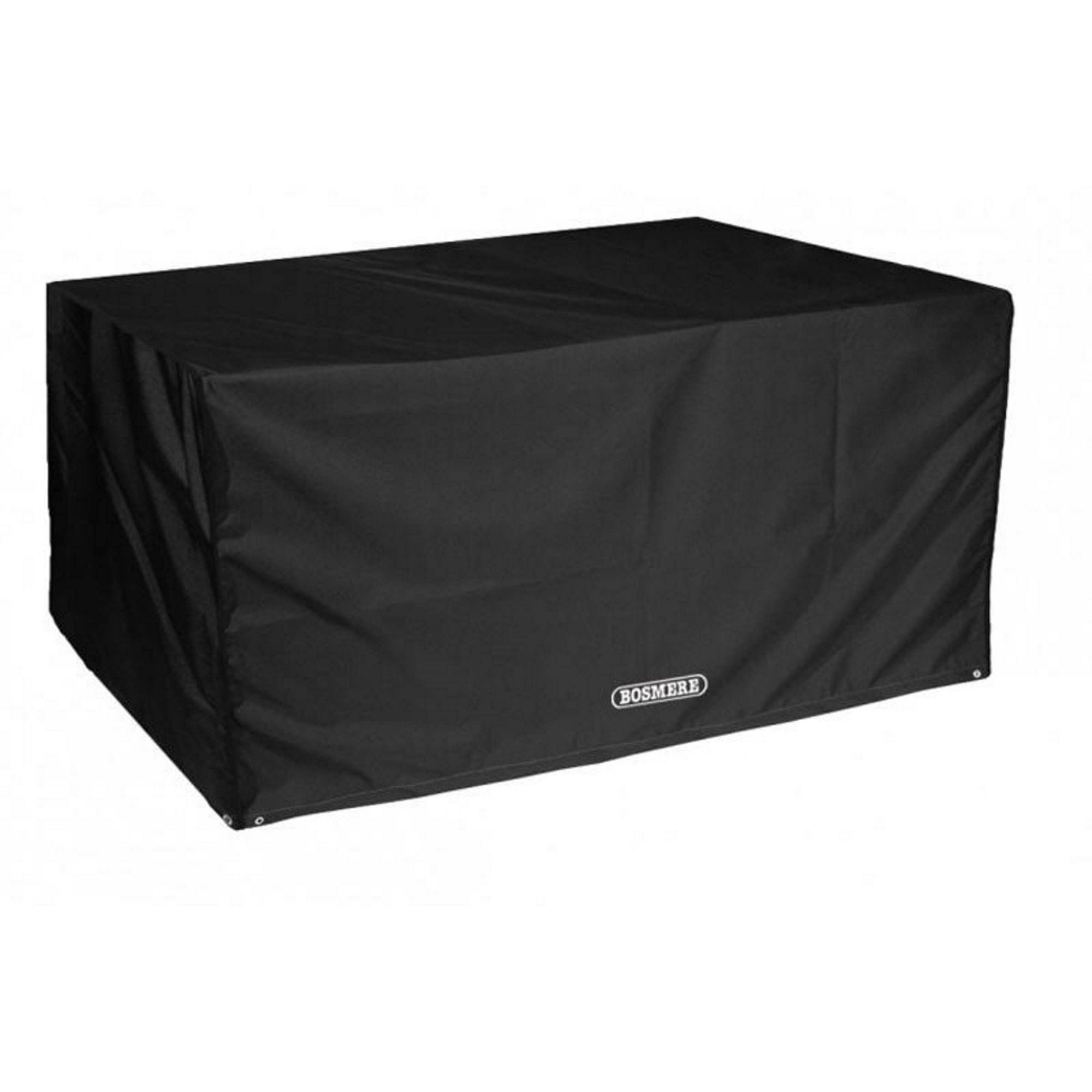 Bosmere Protector 6000 | Rectangular Garden Table Cover | L 196cm W 114cm H 71cm | 100% Waterproof, UV Protected, Heavy Duty 600D | 6 Year Guarantee | D560, Black