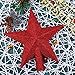 Aneco Glitter Mini Christmas Tree Topper Shatter-Proof Small Christmas Tree Decoration Treetop for Holiday Ornament or Home Decor, (Red, 4 inch)