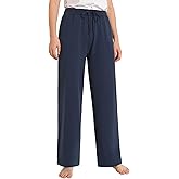 Latuza Women's Comfy Cotton Wide Leg Lounge Pants Loose Fit