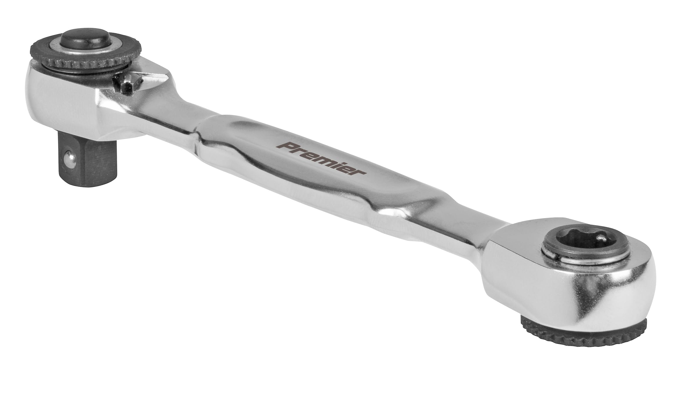 Sealey Premier Micro Ratchet Bit Driver & Wrench 1/4" Sq & 1/4" Hex Drive - AK6972