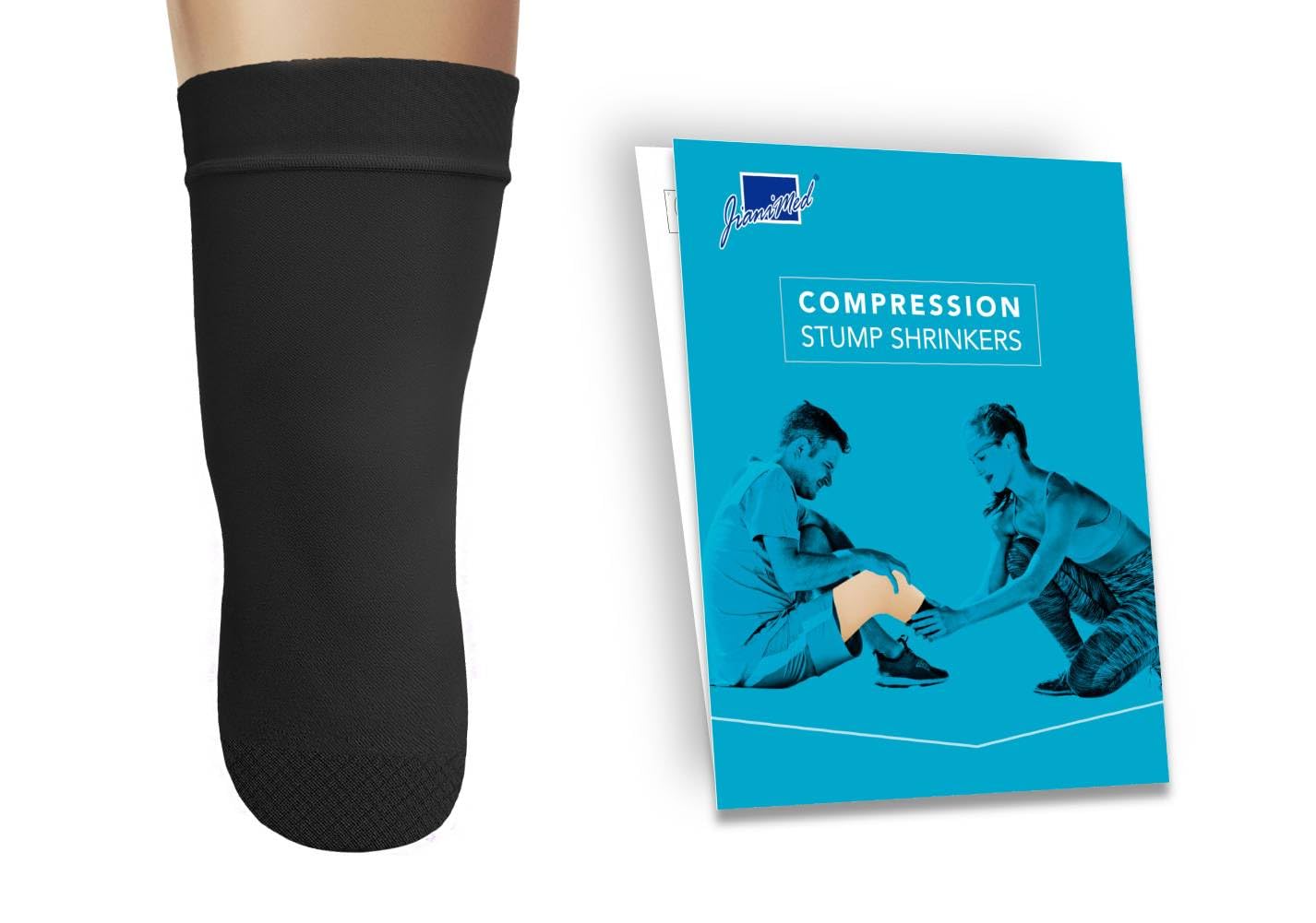 Photo 1 of JianiMed Prosthetic Stump Shrinkers–Below Knee, 45cm, Compression, Amputee Socks, 20-30, Daily use, Taiwan Excellence M