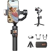 Hohem iSteady M7 Gimbal Stabilizer for Smartphone, Magnetic AI Tracker Fill Light, Detachable Touchscreen Remote Controller, Built-in Extension Rod, 500g Payload Gimbal Stabilizer for iPhone Android