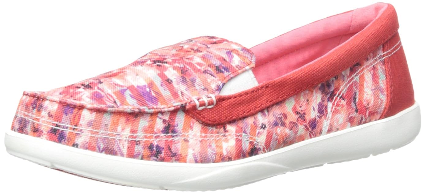 crocs women's walu ii striped floral loafers