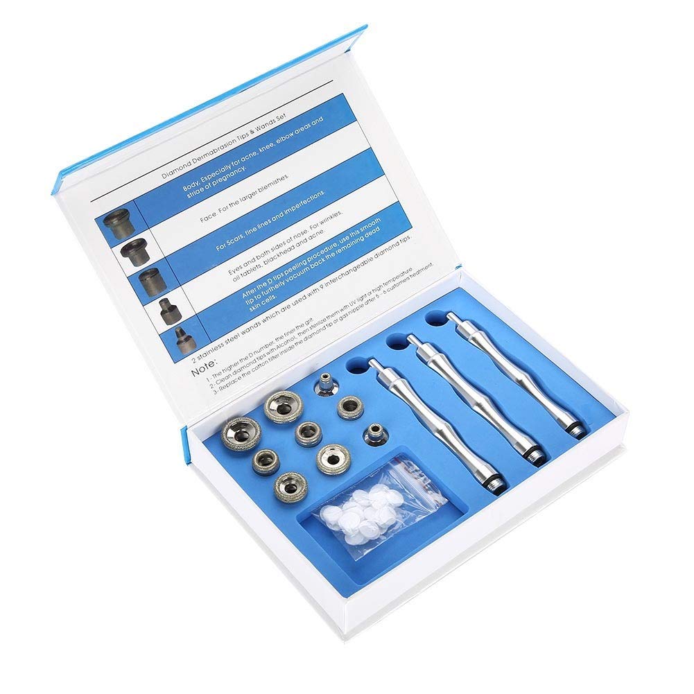 Diamond Dermabrasion Head,Microdermabrasion Exfoliator Dermabrasion Replacement Tool Medical-Grade Microdermabrasion Accessories for Facial Peeling Face Skin Care Salon Beauty Machine Equi