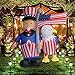 JF Deco 6 Ft Independence Day/Flag Day Patriotic Inflatable Uncle Sam with Eagle & American Flag Decorations Home Yard Outdoor Indoor Decoration