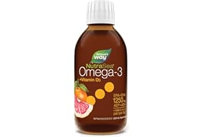Nature's Way NutraSea Omega-3 and Vitamin D Supplement - Fish Oil with 1250mg EPA and DHA, 1000 IU Vitamin D3 – Support Healt
