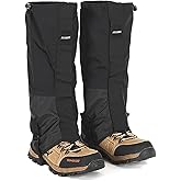 Winter Snow Gaiters for Hiking - Waterproof Ankle Covers for Snow Trekking, Skiing - Universal Fit Men Women