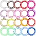 Fashion & Lifestyle Hair Ties Ponytail Holders - Large Boutique Girls Stretchy Elastic Hair Ropes Bands Styling Accessories for Women and Ladies Pack of 20, Random Mixed Candy Color