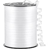500 Yards White Curling Ribbon-Balloon String-Balloon Ribbon Texture Roll for Party Decoration, Gift Wrapping, Art Crafts, Florist Flower