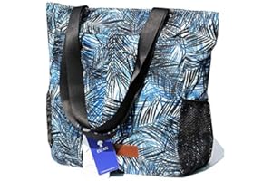 ESVAN Original Floral Tote Bag Large Shoulder Bag with Multi Pockets for Gym Travel Beach Daily Bags
