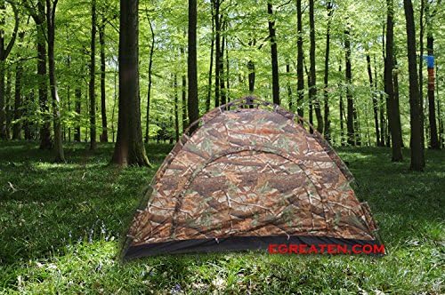 egreaten 1 Minute Automatic Pop Up Camping Tent for 4 People- Camouflage