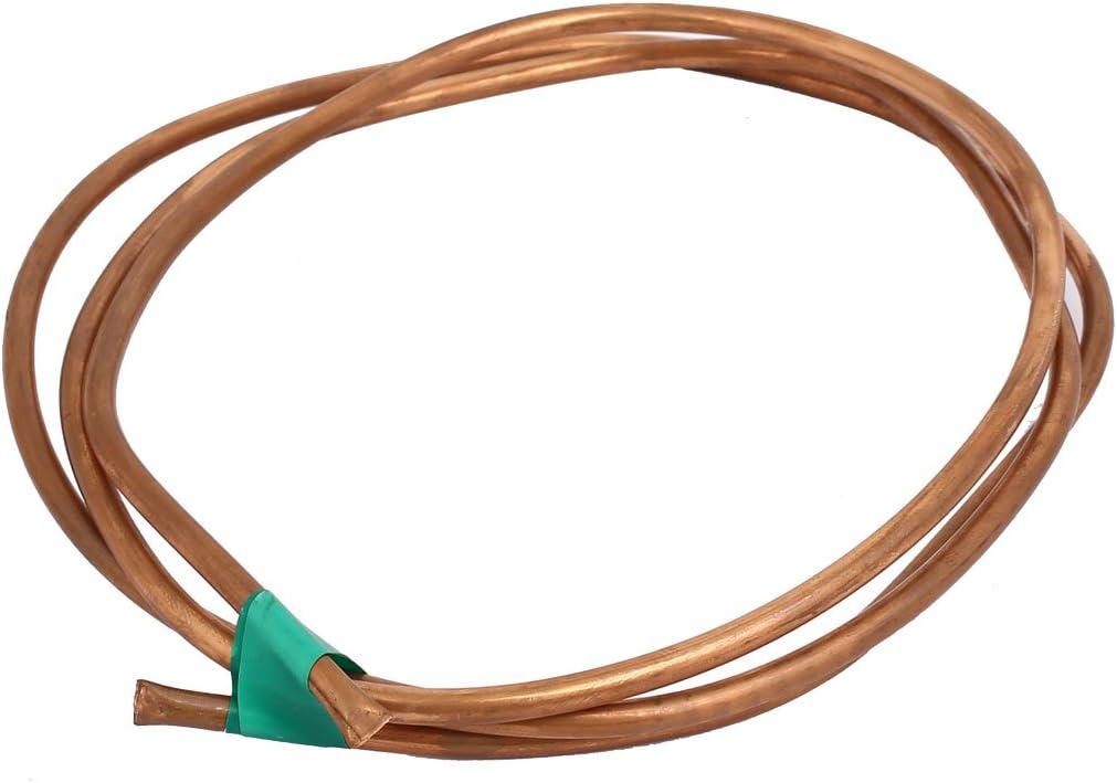 uxcell 4mm Outer Dia 1.5M Length Refrigerator Copper Tube Coil Copper Tone