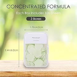 300pcs Portable Hand Washing Soap Sheets, Scented