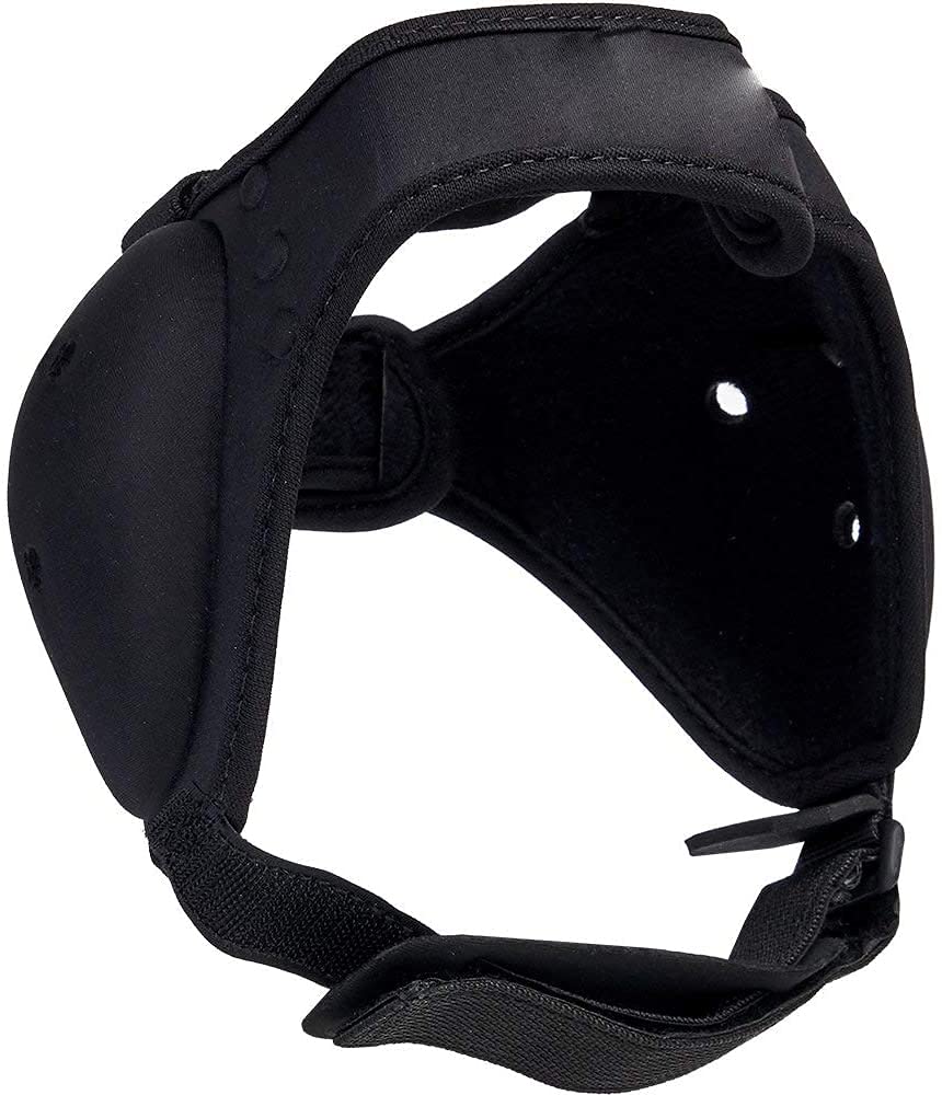 Ear Bumper Guards for Grappling & Wrestling, Neoprene Padded Headgear for Boxing Training, Sparring, Fighting, Martial Arts with Adjustable Straps, Ear Protection for Rugby, Judo, Jiu Jitsu (Black)