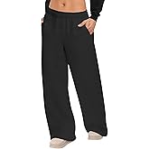 JEKAOYI Womens Sweatpants Wide Leg Drawstring Workout Casual Baggy Pants High Waist with Pockets