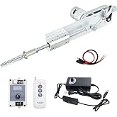 JQDML Reciprocating Linear Actuator 6-40lbs Thrust, 24V 120RPM, 0.78"-3.15" | with Remote Controller, Speed Controller, Small End Connector, Perfect for Small Automation &amp; DIY Creations