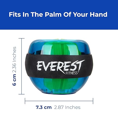 EVEREST FITNESS Gyro Ball for Hand, Grip, Forearm Wrist