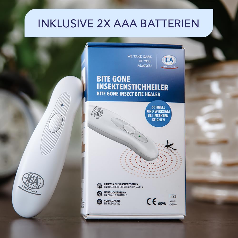 IEA Medical Insektenstichheiler mit Batterie – Mückenstift Hitzestift 9
