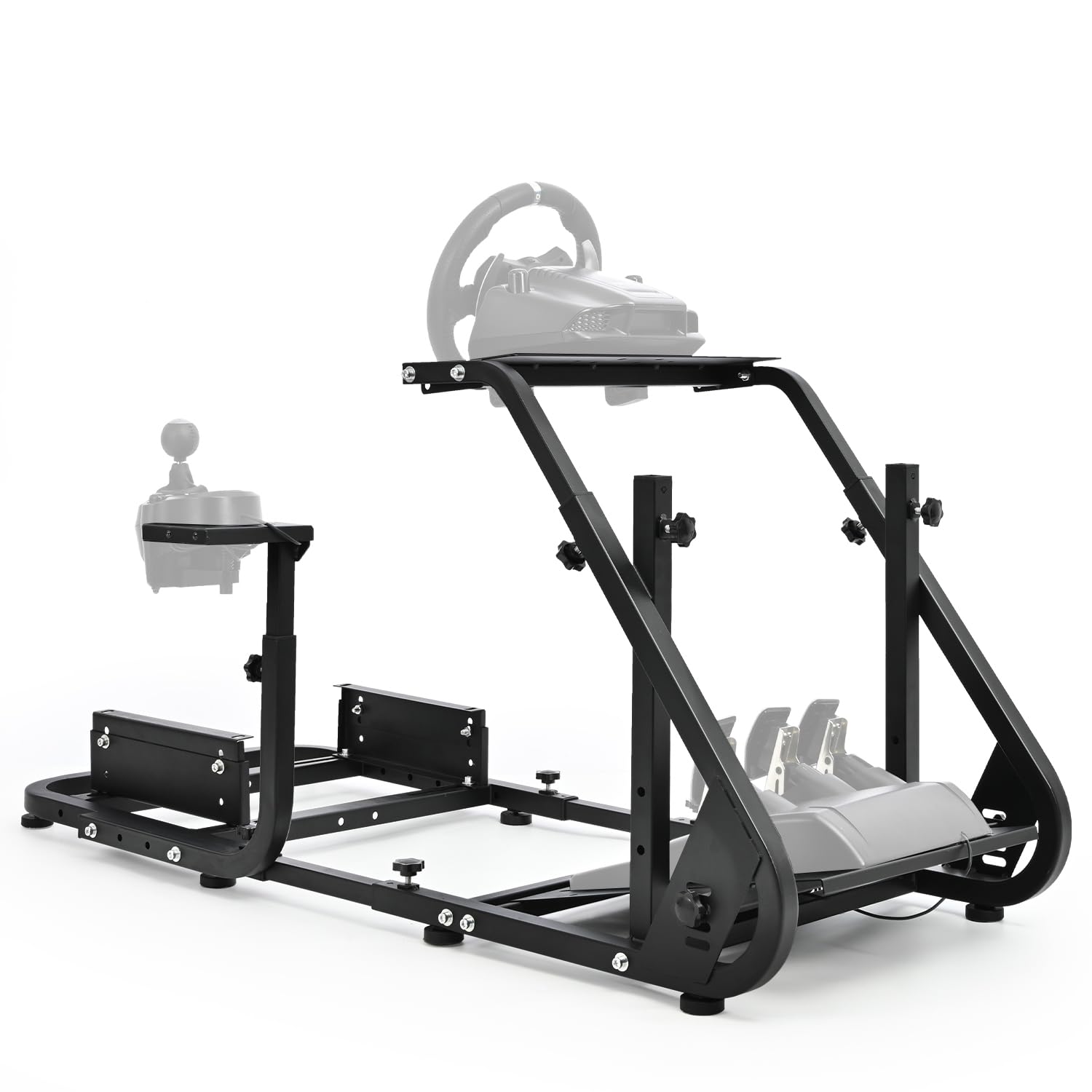 Marada Racing Simulator Cockpit with TV Bracket Mounting Holes Fit for Logitech/Fanatec/Thrustmaster G923 G27 G29 G920 T300, Adjustable Driving Simulator, No Steering Wheel Pedal TV Seat