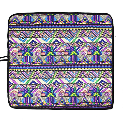 3 Pockets+Brushes+Holder+Canvas+Bohemia