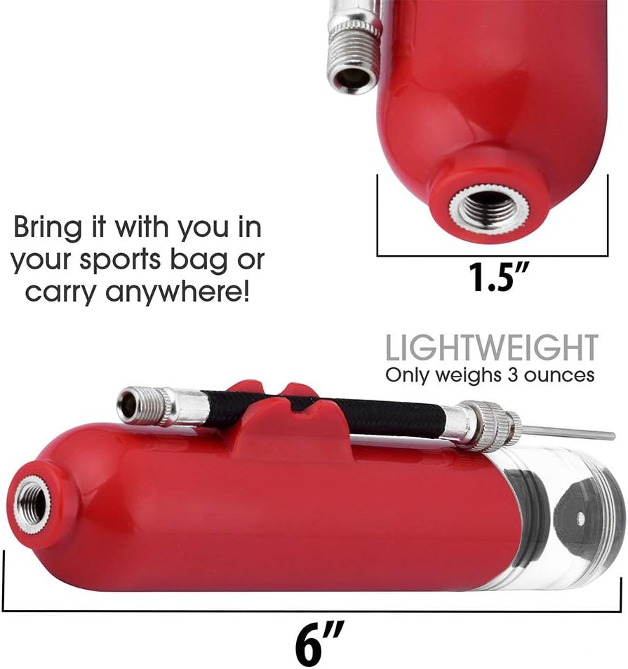 Asuthink Ball pump, Football Air Pumps with 6 ball pump needles and 2