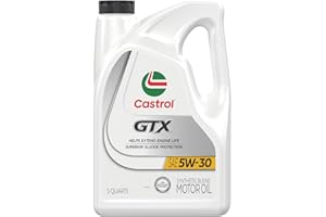 Castrol GTX 5W-30 Synthetic Blend Motor Oil, 5 Quarts