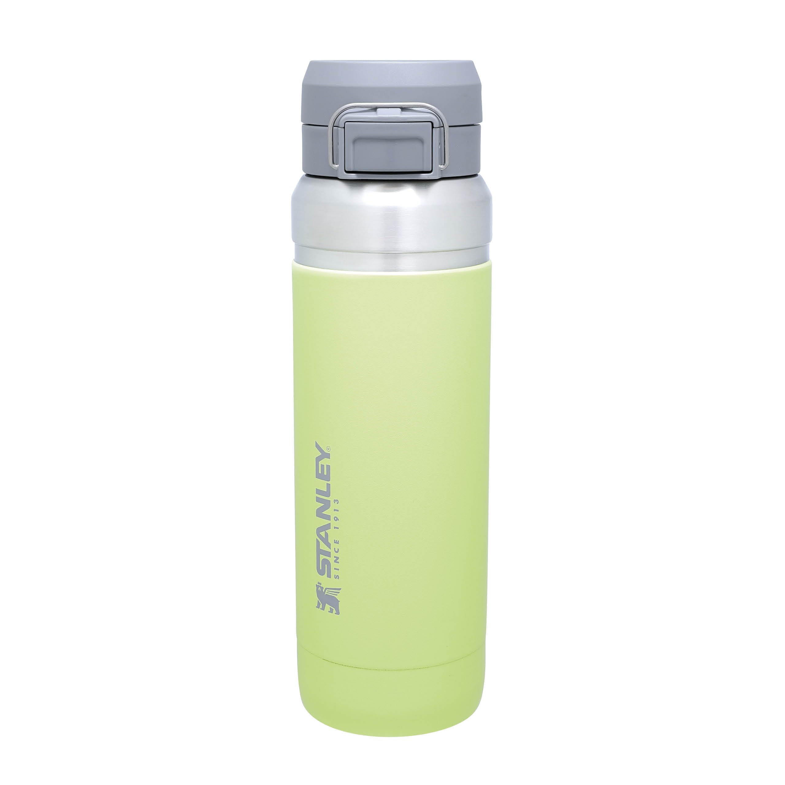 STANLEY 1913 Quick Flip Stainless Steel Water Bottle 1.06L - Keeps Cold For 18 Hours - Leakproof - BPA-Free Thermal Flask - Dishwasher Safe - Cup Holder Compatible - Citron