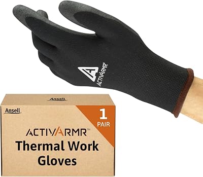 Ansell ActivArmr 97-631 Thermal Cold Work Gloves PVC Coated Insulated XS