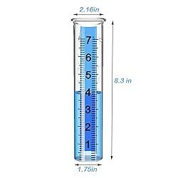 Rain Gauge Replacement Tube Glass, 2 Pcs 7 inch