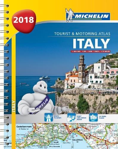 !BEST Italy - Tourist and Motoring Atlas 2018 (A4-Spiral) 2018 (Michelin Road Atlases)<br />P.D.F