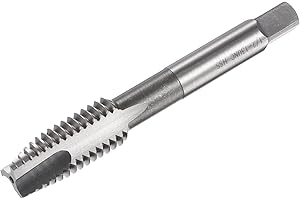 uxcell Spiral Point Threading Tap 1/2-13 UNC, HSS (High Speed Steel) Machine Thread Screw Tap 3 Straight Flutes Uncoated Tapp