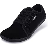 WHITIN Women's Genuine Leather Wide Barefoot Shoes | Footloose Minimalist Style | Zero Drop & Flat