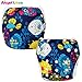 Swim Diaper, Angel Love 2Pcs Pack One Size Fit All Washable and Reusable Swimming Diaper, Adjustable & Stylish Fits for Baby (SW11YA104)